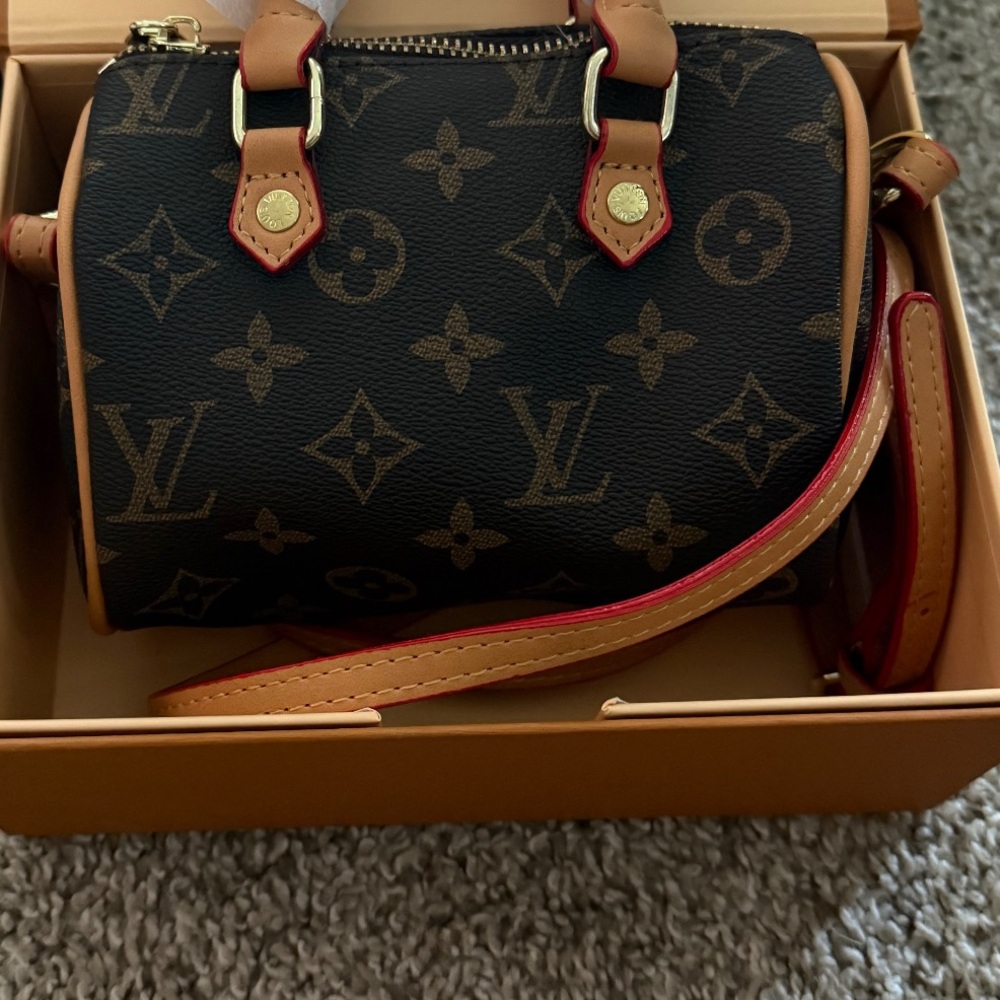 Brown and Tan Purse